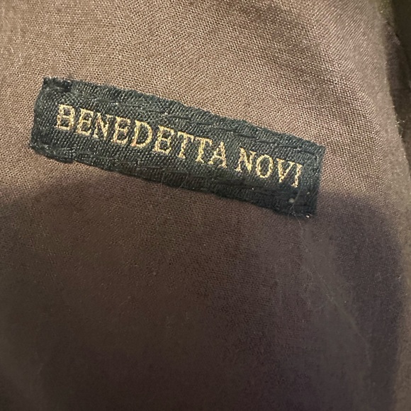 Benedetta Novi Olive Green Women's leather Coat, size M - Picture 6 of 12